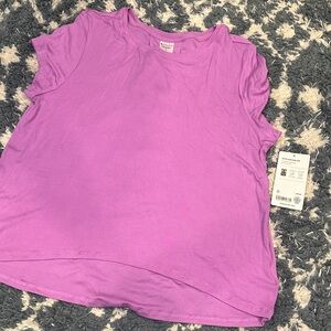 Athleta Purple Short Sleeve With Ease Tee